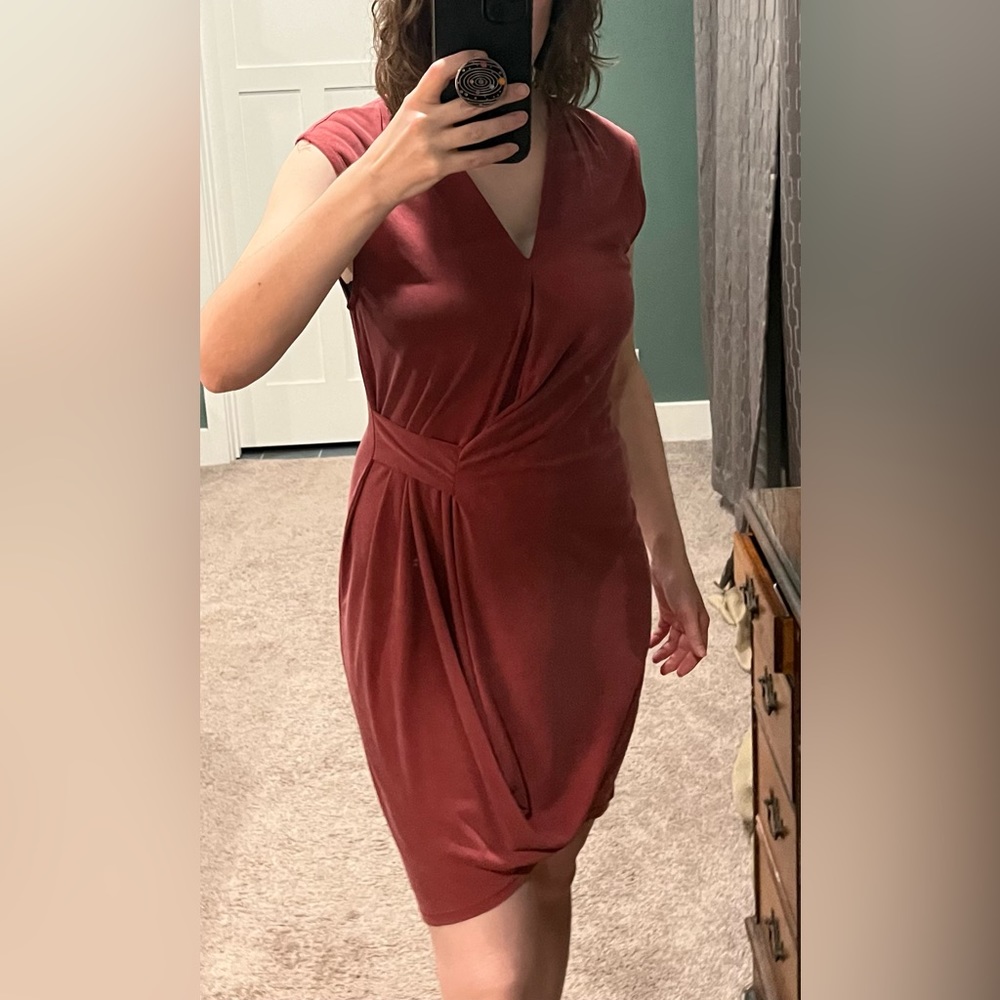 Alya Pink Drapy Dress